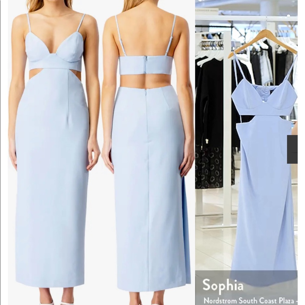 Bardot cut out dress